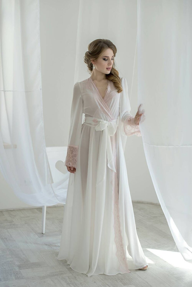 Bridal robe womans robe wedding lingerie honeymoon Etsy