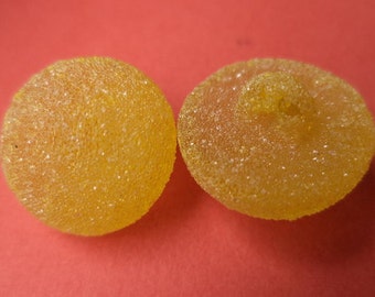 12 BUTTONS yellow 16mm (2145) button