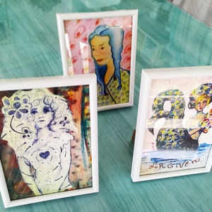 Tirages de peinture originaux encadrés, choisissez votre impression, obtenez-la encadrée, prête à accrocher