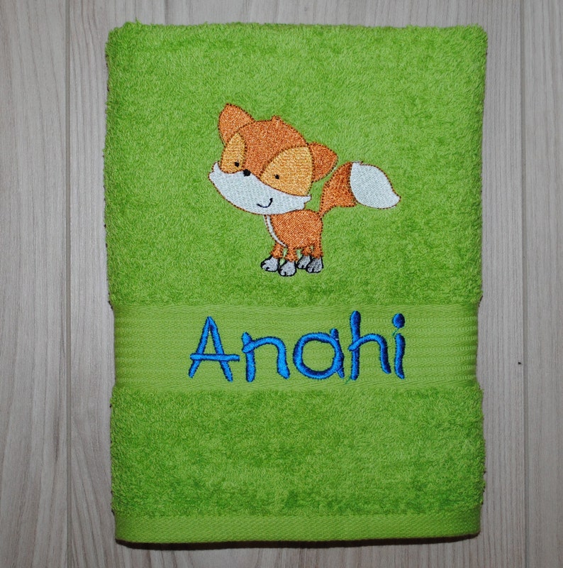 Personalized Bath Towel ANIMALS Embroidered Towel Bath Etsy Canada