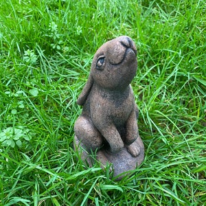 Moon Gazing Hare baby  ,rabbit, moon ,   indoor/outdoor ornament, sculpture nicholas webster