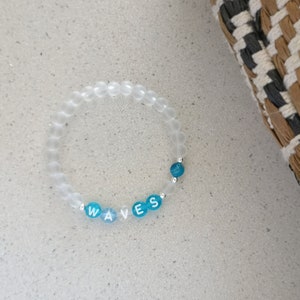 pulsera de letras, WAVES, olas, amante del mar, surf