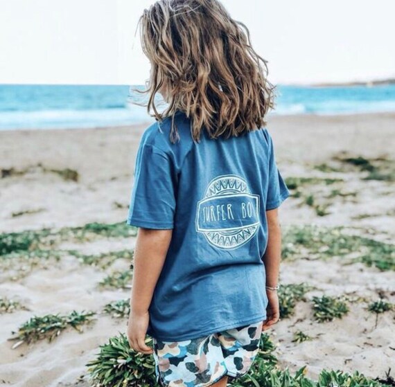 SURFER BOY 100 Organic cotton tee kids surf clothes baby Etsy