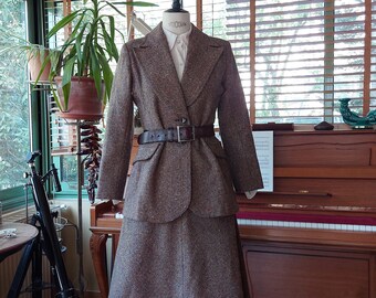 ensemble tailleur tweed