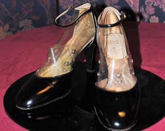 Black Shoe Bruno Magli - 1960's - size: 35.5