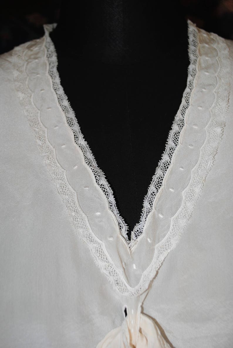 Silk Plastron Women's Jabot 1900 - Etsy