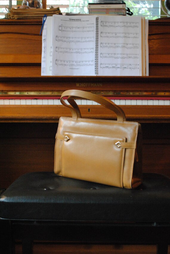 Ted Lapidus gold leather bag