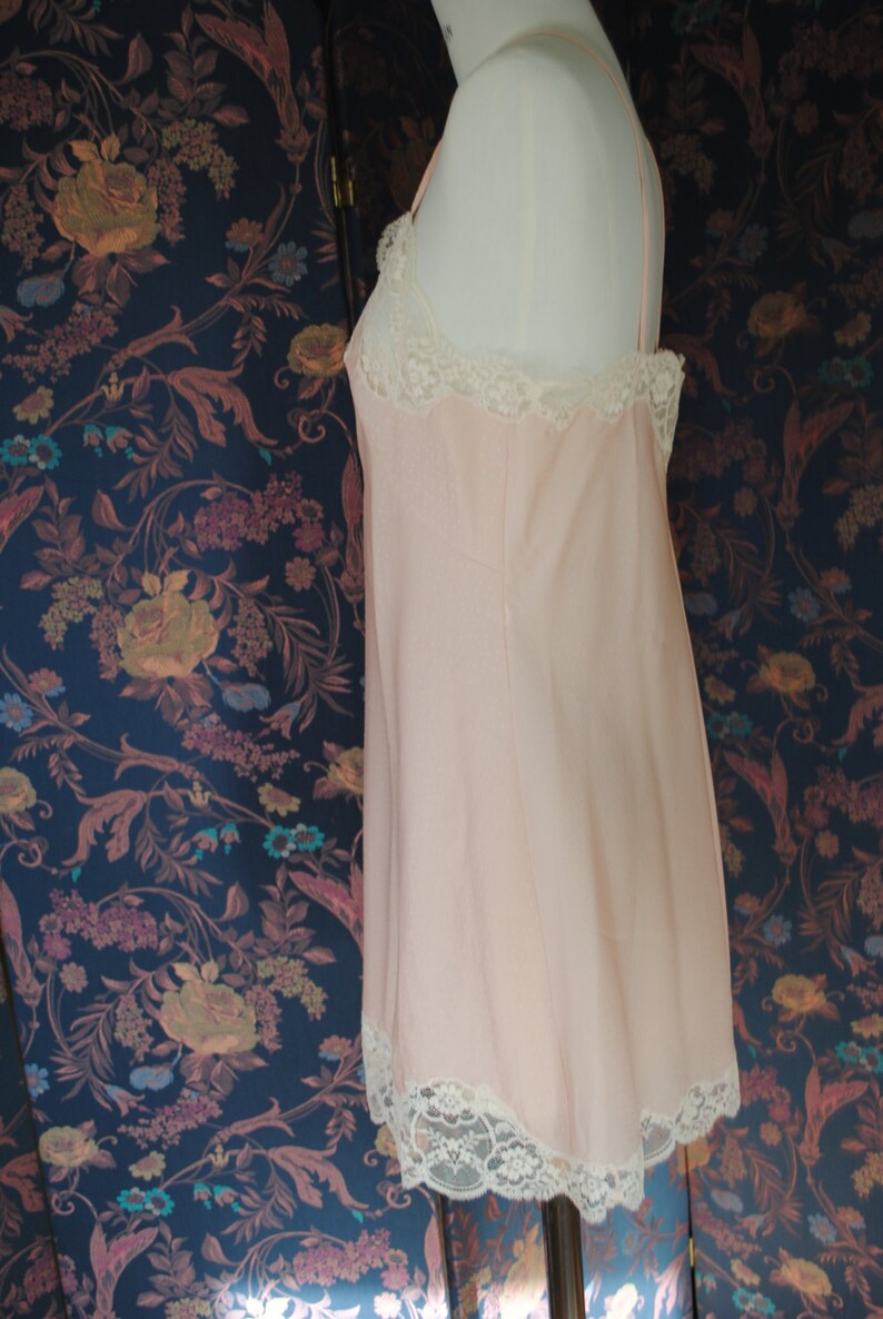 Babydoll pink with small white polka dots 1940 size 42