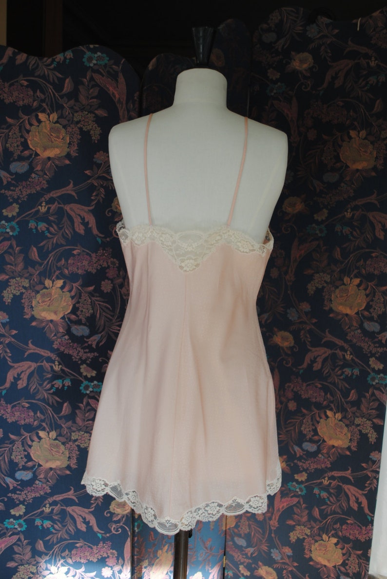 Babydoll pink with small white polka dots 1940 size 42