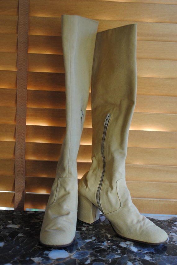 Linen boots ''Maud Frizon" Paris /Size :