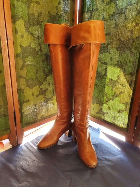 Boots thigh-high boots 1970-Size:37