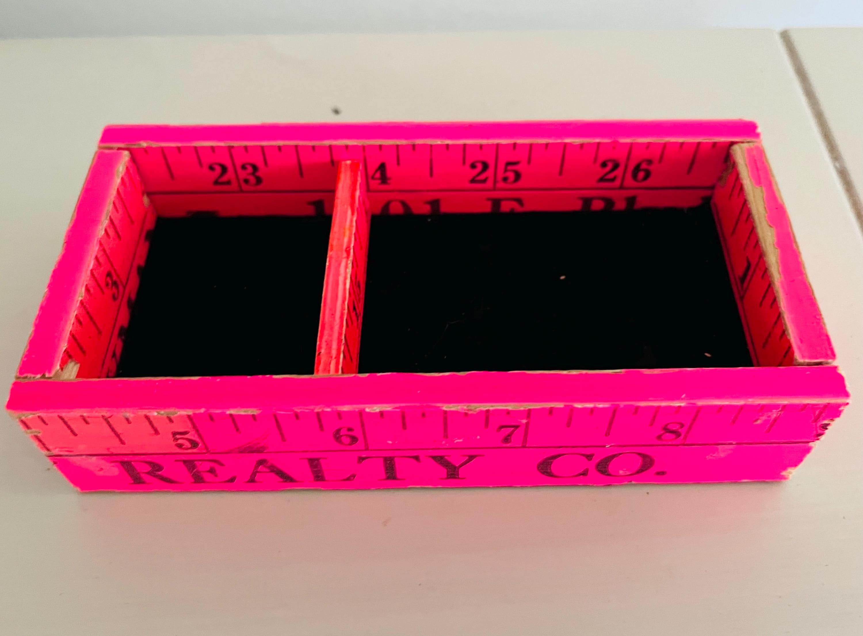 Ruler Box 6x3/8x3 With 2 Sections - Etsy