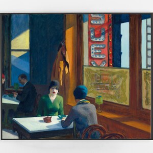 Chop Suey by Edward Hopper, Edward Hopper, Edward Hopper Prints, Edward Hopper Framed, Edward Hopper Poster, Edward Hopper Style, Realism