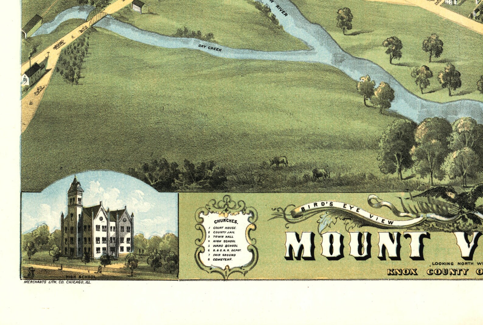 Ohio Map Ohio Mount Vernon Map of Mount Vernon Ohio Art Etsy