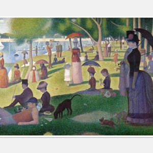 Georges Seurat, Seurat, George Seurat, Sunday Afternoon, Seurat Painting, Pointillism, A Sunday Afternoon, Island of La Grande Jatte, 214 image 1