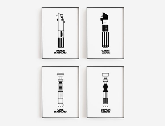 Lightsaber on sale wall art