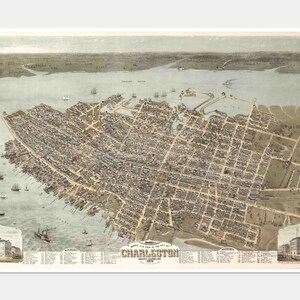 Charleston SC, Charleston Art, Charleston Print, Charleston Map, Charleston SC Art, Charleston SC Map, Charleston Poster, Charleston, 210