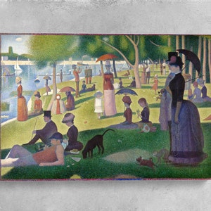 Georges Seurat, Seurat, George Seurat, Sunday Afternoon, Seurat Painting, Pointillism, A Sunday Afternoon, Island of La Grande Jatte, 214 image 2