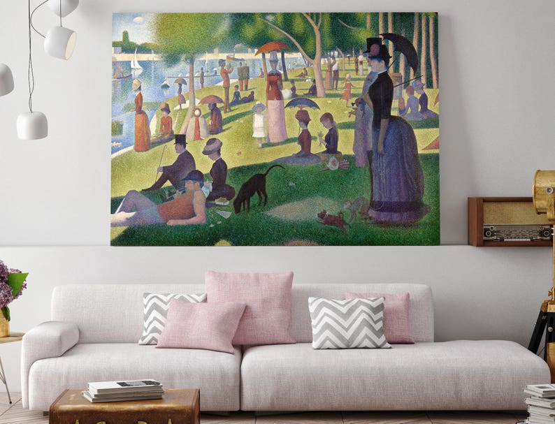 Georges Seurat, Seurat, George Seurat, Sunday Afternoon, Seurat Painting, Pointillism, A Sunday Afternoon, Island of La Grande Jatte, 214 image 3