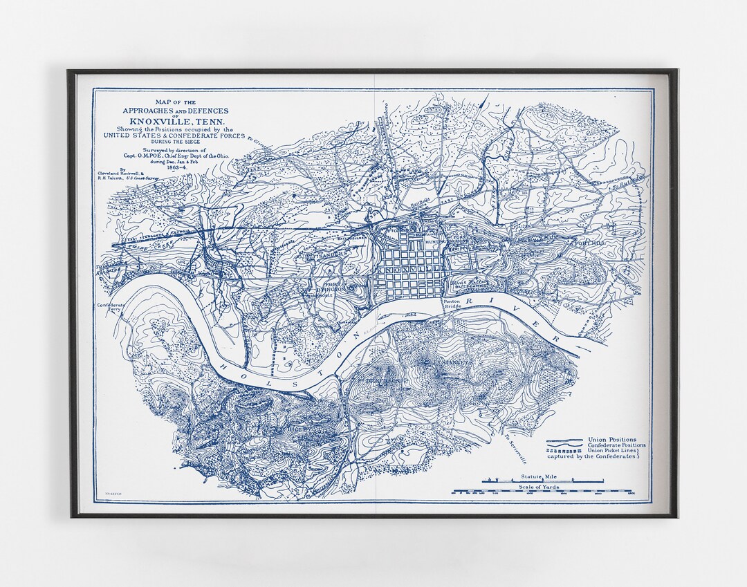 Knoxville Tennessee, Knoxville Map, Knoxville Print, Knoxville Poster ...