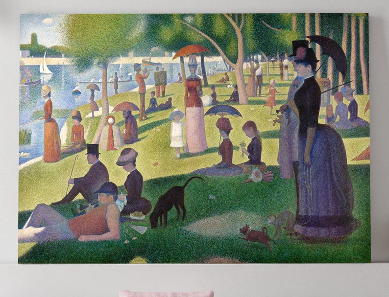 Georges Seurat, Seurat, George Seurat, Sunday Afternoon, Seurat Painting, Pointillism, A Sunday Afternoon, Island of La Grande Jatte, 214 image 4