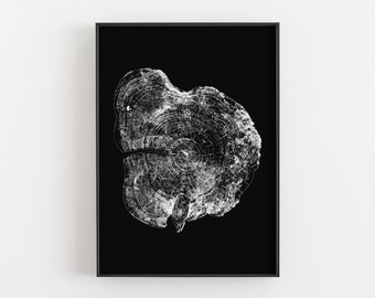 Wood Prints, Prints Tree Rings, Prints of Tree Rings, Nature Prints, Nature Decor, Rustic Prints, Black and White Prints, Prints, Tree Rings