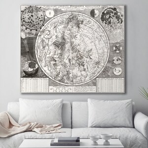Map of Stars Solar System Poster Solar System Space Art - Etsy