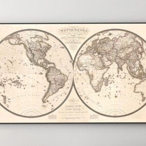 World Map Wall Art, World Map Canvas, World Map Wall, World Map Decor, Map Canvas, Map of World, Canvas Map, Canvas Artwork, 185
