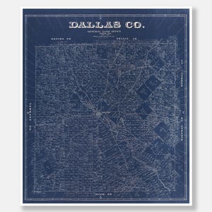Dallas Map, Dallas Poster, Dallas Print, Texas Map, Dallas Art, Dallas, Map of Dallas, Dallas Map Art, Dallas Texas, Dallas Map Print, 150