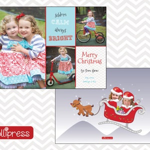 Fun Family Christmas Photo Cards, Holiday Photo Cards, Unique Caricature Christmas Cards, Funny Christmas Cards, Personalized Holiday Cards