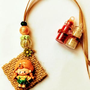 Berloque para boneca Lumba Rakhi para crianças | Rakhi fofo para sobrinha | Pulseira Rakhi para lumba de princesa | Rakhi para menina | Presente Raksha Bandhan feito à mão