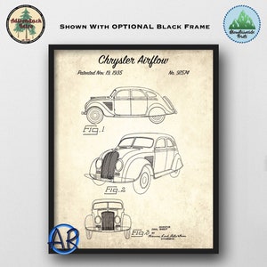 Chrysler Winged Radiator Cap Graphic Art Print Car Mascot Poster 1924-30 Chrysler Winged Hood Ornament Drawing Car Enthusiast Gift