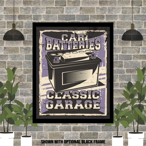 Car Batteries Poster Etsy