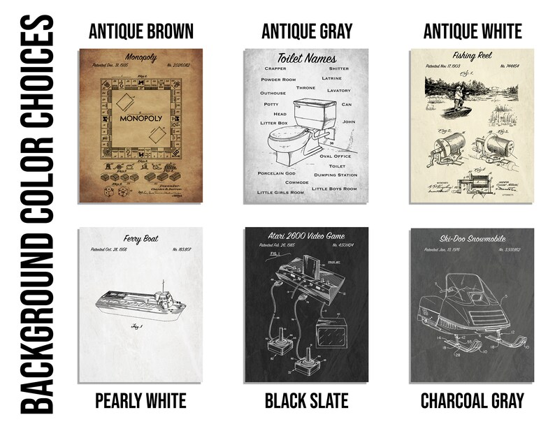 Set of 3 Board Games Patent Prints Board Games Posters | Etsy