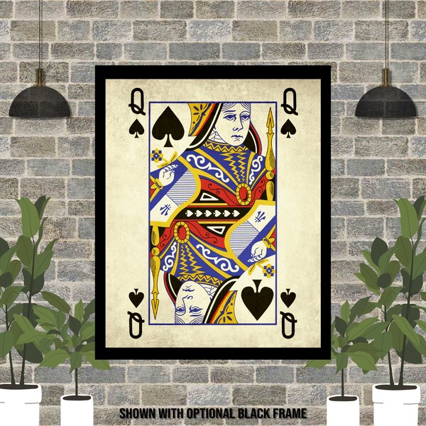 Queen of Spades Art - Etsy