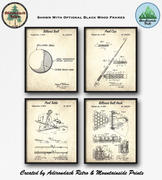 Ready To Be Framed! Patent Print 2 Print Set Cypress Garden Water Skis 1964