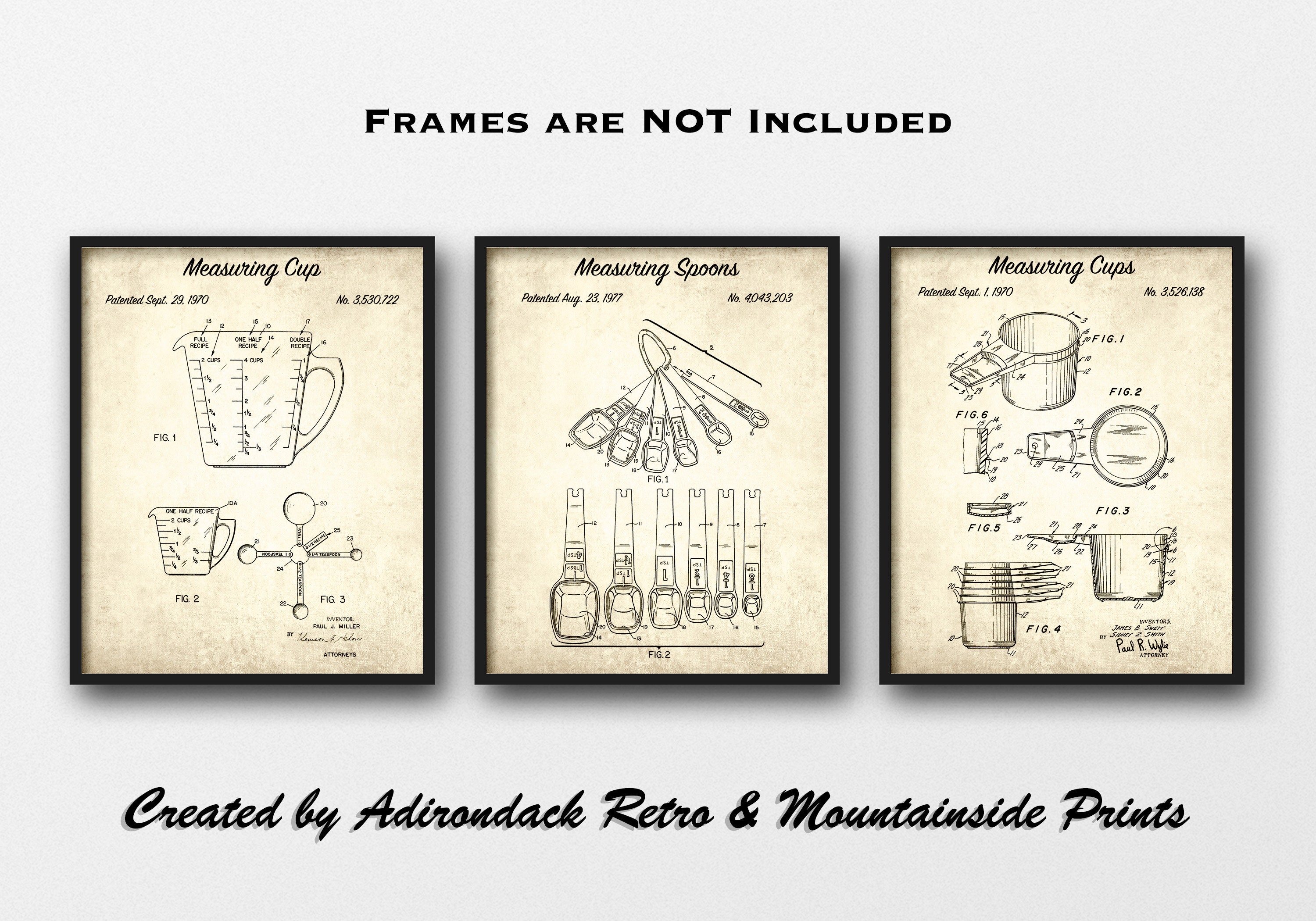 Kitchen Decor Kitchen Patent Posters Kitchen Wall Art Flour Sifter Patent Print Set of 3 Cooking Gift Vintage Kitchen Utensil