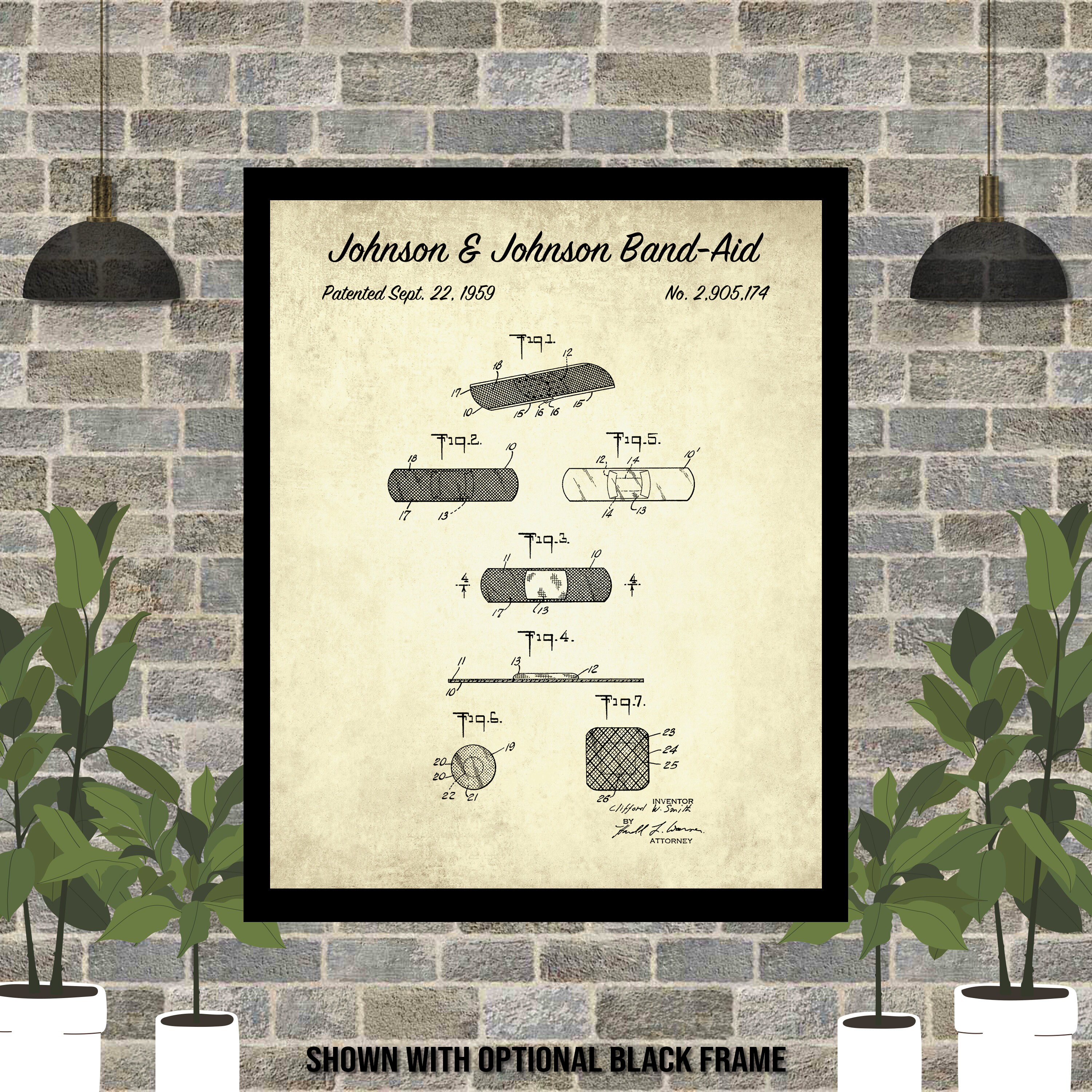 1959 Band Aid Patent Print 1950 S Patent Drawing Etsy Denmark