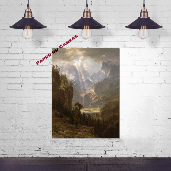 Estes Park by Albert Bierstadt Giclee Fine Art Print Reproduction on Canvas
