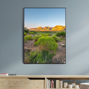 Cartel del Área de Conservación Nacional de Red Rock Canyon / Cartel del Parque Nacional / Impresión del Parque Nacional / Arte de pared / Decoración del hogar / Descarga digital