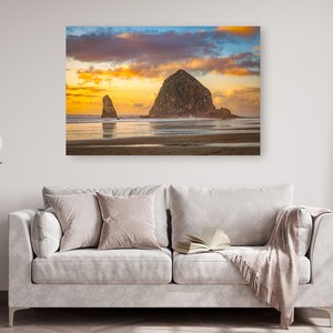 Haystack Rock Canvas Print: Oregon Coast Nature Photography