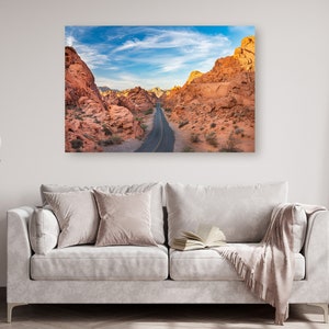 Mouses Tank Road, Valley of Fire, Valley of Fire State Park, Valley Of Fire Print, Southwest Wall Art, Travel Poster, Red Rocks, Nevada Art