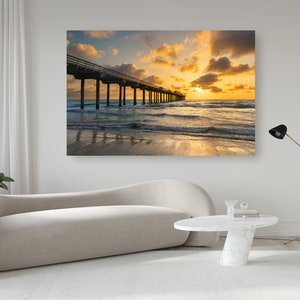 Scripps Pier San Diego, La Jolla Beach, La Jolla Pier, San Diego Pier, San Diego Wall Art, San Diego Southern California, West Coast Print