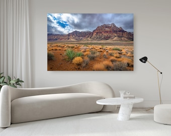 Red Rock Canyon Nevada, Las Vegas Canvas, Las Vegas Canvas Print, Nevada Home Decor, Nevada Canvas, Desert Canvas, Desert Wall Art