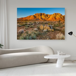 Red Rock Canyon Canvas Print: Southwestern Desert Landscape Photography