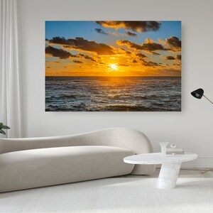 Florida Wall Art, Coastal Decor, Florida Decor, Fine Art Beach, Ocean Wall Art, Ocean Sunrise Canvas, Tropical Beach Wall Art, Canvas Print