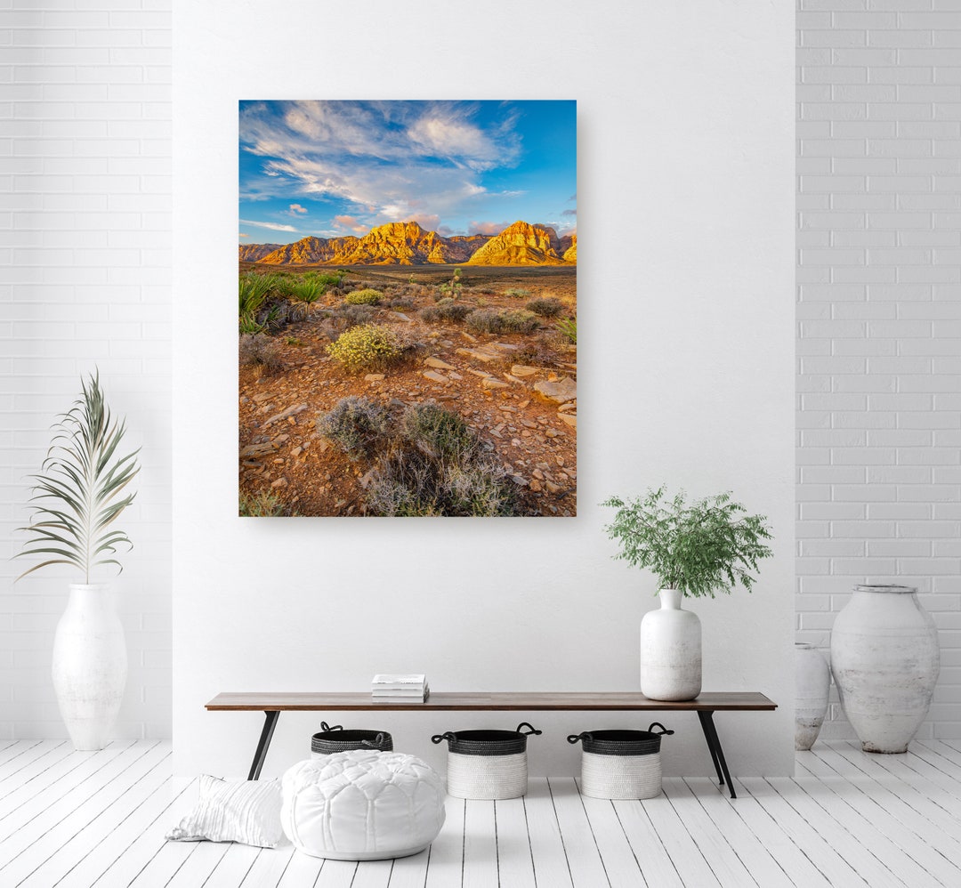 Red Rock Canyon Print, Wall Art Red Rock Canyon, Wall Hanging Home ...