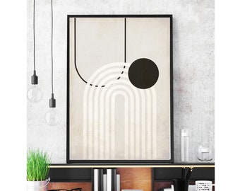 Boho minimalistic geometric prints Printable wall art set Digital Prints modern home decor bedroom