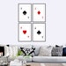 Printable Wall Art Set of 4 Ace Digital Prints Playing Cards Printables ...