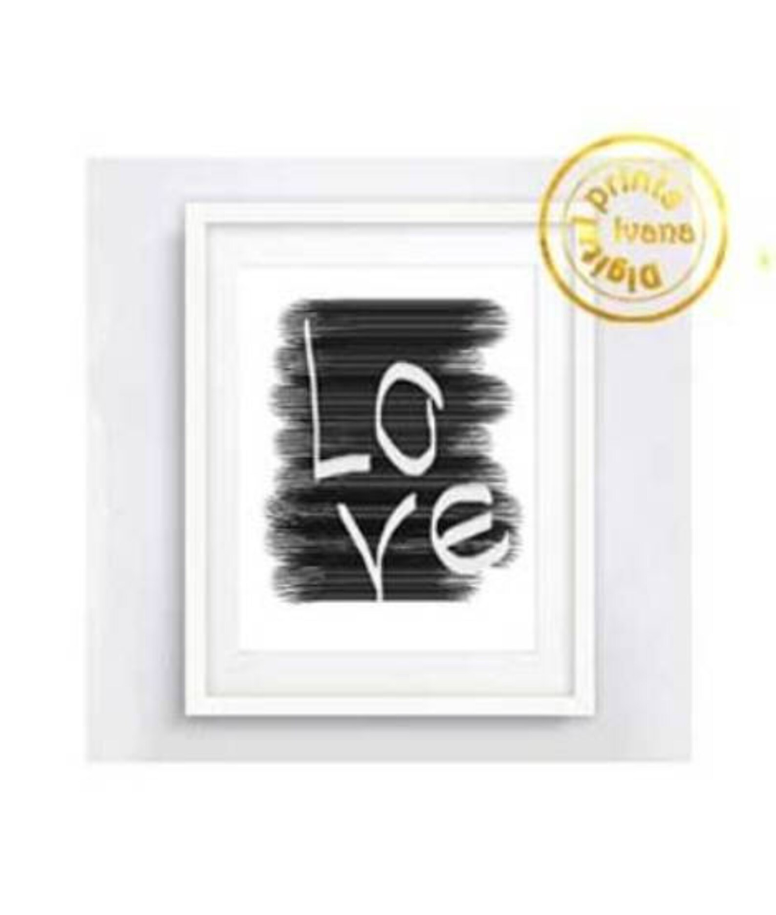 6 Designs Printable Wall Art Set of 6 Digital Prints Love Set | Etsy